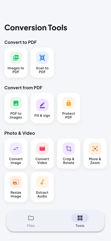 Wandl – overview of all conversion tools